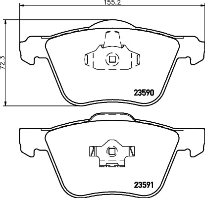 NF PARTS Комплект тормозных колодок, дисковый тормоз NF0011571